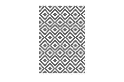 Grey & White Geometric Outdoor Rug - 3 Sizes!