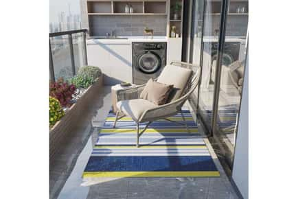 Outsunny Delightful Reversible Outdoor Rug