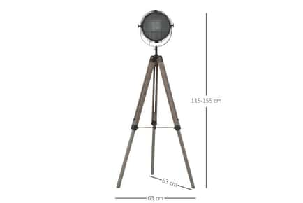 HOMCOM Stylish Tripod Floor Lamp