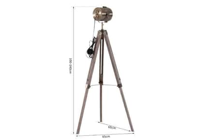 HOMCOM Vintage Tripod Floor Lamp - Illuminate with Elegance