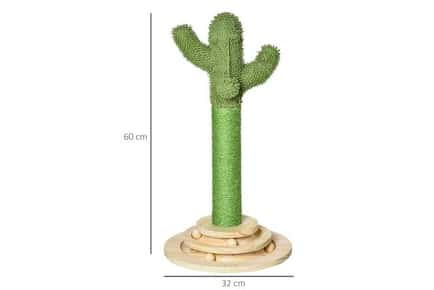 Whimsical Cactus-Shaped Cat Tree Tower