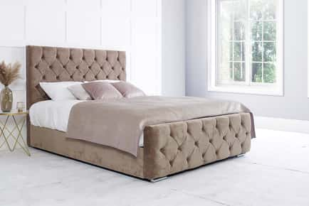 Jubilee Upholstered Bed with Mattress Option - 6 Sizes