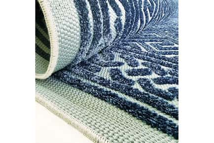 Elegant Navy Blue Rug for Your Garden Patios