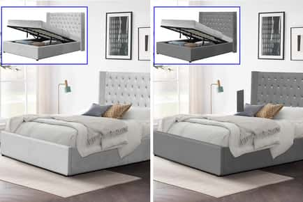 Chesterfield Velvet Ottoman Bed - Size & Mattress Options