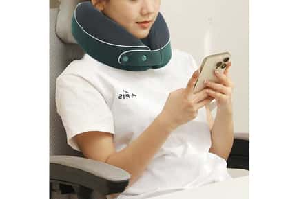 Luxurious Memory Foam Travel Neck Pillow Set