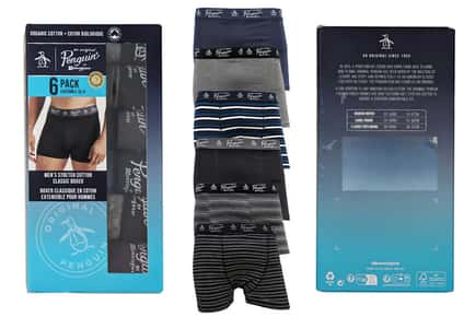 Pack of 6 Men's Original Penguin Boxers in 3 Sizes