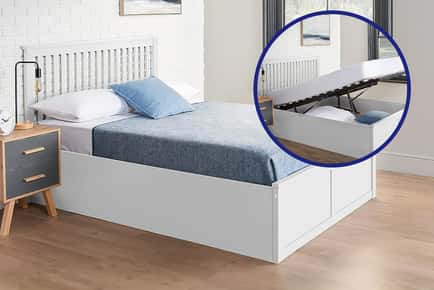 MDF Ottoman Bed with Optional Memory Foam Mattress - 2 Sizes