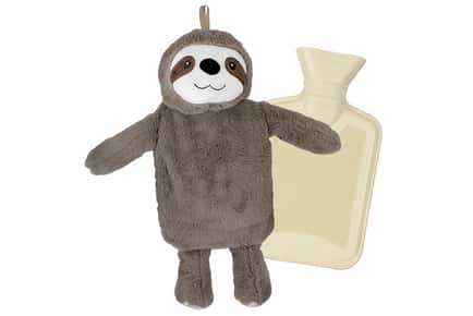 Plush Sloth Hot Water Bottle With Removable Cover - 1 or 2 Pack!