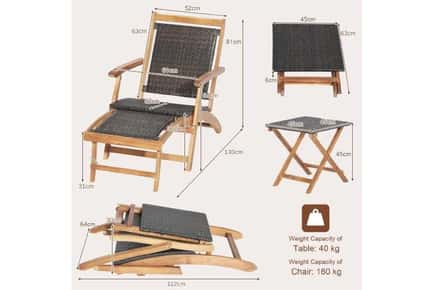 Folding Patio Lounge Chair