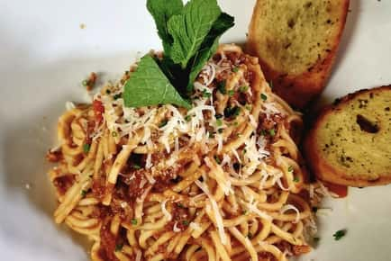 Pasta and Wine for 2 at Manhattan Bar and Grill - Liverpool