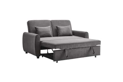 3 in 1 Grey Convertible Sofa Bed lounger 164cm Wide Dark Grey