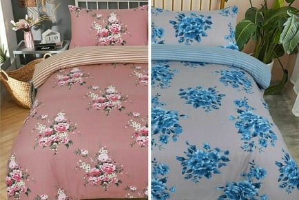 100% Brushed Cotton Flannelette Duvet Set - 2 Sizes!