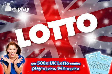 500 Lotto Lines With You Play We Play - £15m Must Be Won