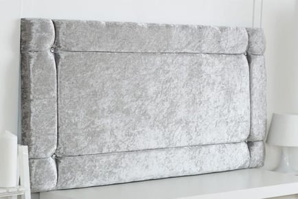 Crushed Velvet Headboard - 6 Sizes & 9 Colours!