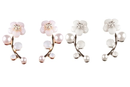 Summer Daisy Flower Climber Earrings - 2 Colours!