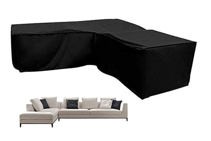 Waterproof rattan corner sofa protective cover, 300 x 300 x 90cm