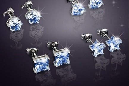 Set of 4 Crystal Earrings