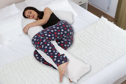 Large Pregnancy Pillow - Optional Pillowcase in 7 Colours