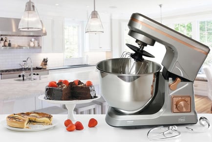 GREY COPPER: A 800W stand mixer