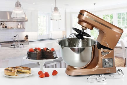 GREY COPPER: A 800W stand mixer