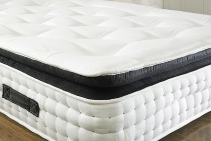 Pocket spring orthopaedic organic pillow top mattress, Super King
