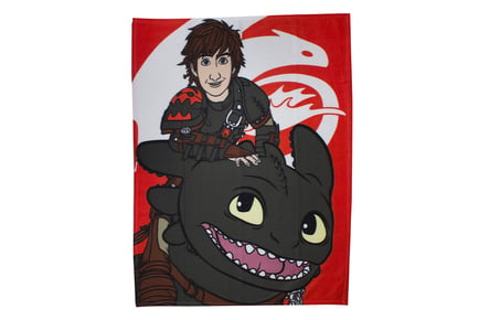 'How to Dragon Your Dragon 2' Fleece Blanket