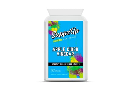4mnth Supply* SuppzUp Apple Cider Vinegar 500mg Capsules