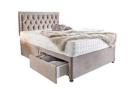 SUPER KING / 4 DRAWERS: A luxury divan bed set