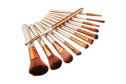 12pc Makeup Brush Set & Metal Case