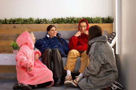 Thick Super Soft Sherpa Lined Hoodie Blanket - 4 Colours!