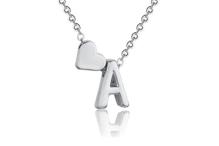 Alphabet & Heart Initial Necklace
