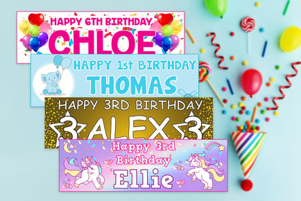 A Giant Personalised Birthday Banner - 23 Designs & 4 Buy Options!