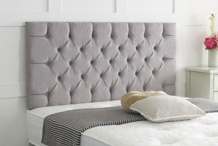 Chesterfield Chenille Headboard - 6 Sizes & 8 Colours!