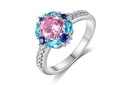 Princess Ring - Synthetic Sapphire