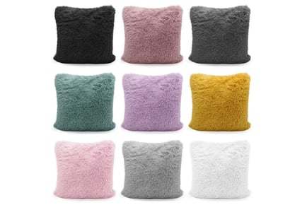 4 Luxury Teddy Cushion Covers - 10 Colours!