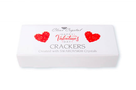Valentines Day Crackers Set Made with Crystals from Swarovski ®️