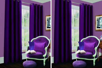 Blackout Eyelet Curtains - 4 Sizes & 12 Colours!
