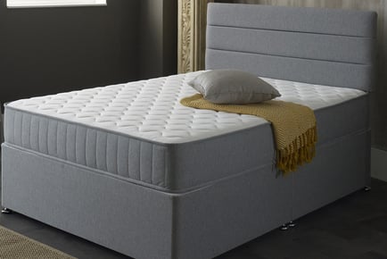 Grey Castle Memory Foam Spring Mattress - 5 Sizes!