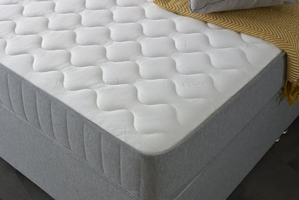 Grey Castle Memory Foam Spring Mattress - 5 Sizes!