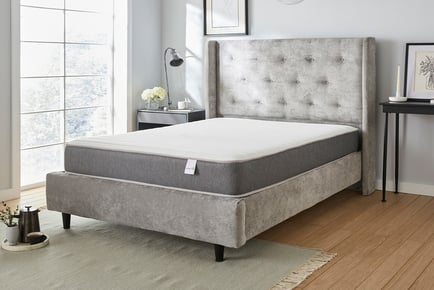 Memory Fibre Sprung Grey Mattress - 5 Sizes