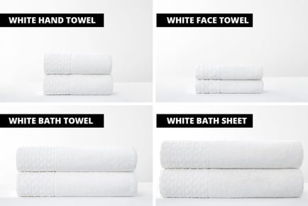 600GSM Waffle Egyptian Cotton Towels - 4 Sizes & 10 Colours