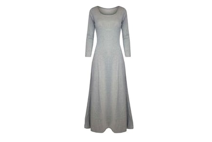 Long Sleeve Maxi Dress - 5 UK Sizes & 20 Colours