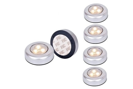 LED Push Lights - Pack of 4 or 8
