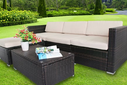 Outsunny Rattan Cushion Cover Replacement Set - 7pcs!