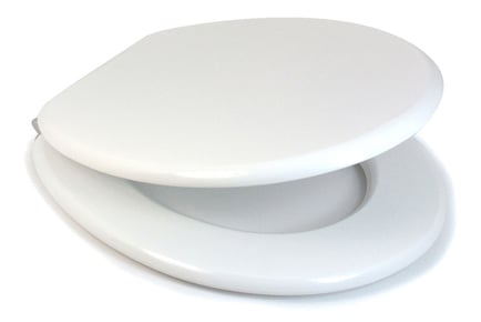 Easy Fit 18" Bathroom Toilet Seat - 6 Colours