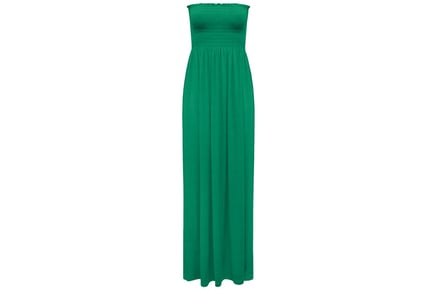 Strapless Bandeau Maxi Dress - UK Sizes 8-24