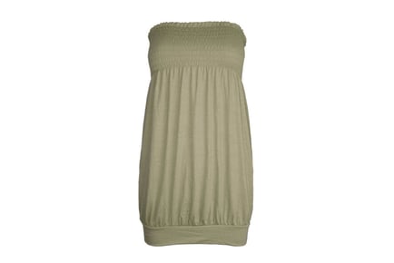 Sleeveless Shirring Slinky Top - UK sizes 8-22 & 15 Colours