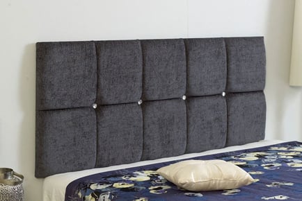 Chenille Fabric Headboard - 6 Sizes and 8 Colours