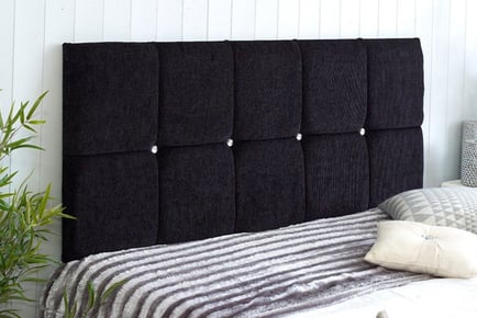 Chenille Fabric Headboard - 6 Sizes and 8 Colours