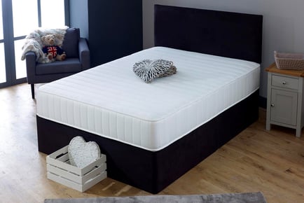 Memory Fibre Open Coil Sprung Mattress - 5 Sizes!